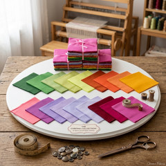 150pcs Chroma Pop Solids pre cut charm pack 5″ squares 100% cotton fabric quilt