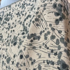 Designer Upholstery Woven Jacquard Fabric Remnant 56.5”x40” Blue Green Floral