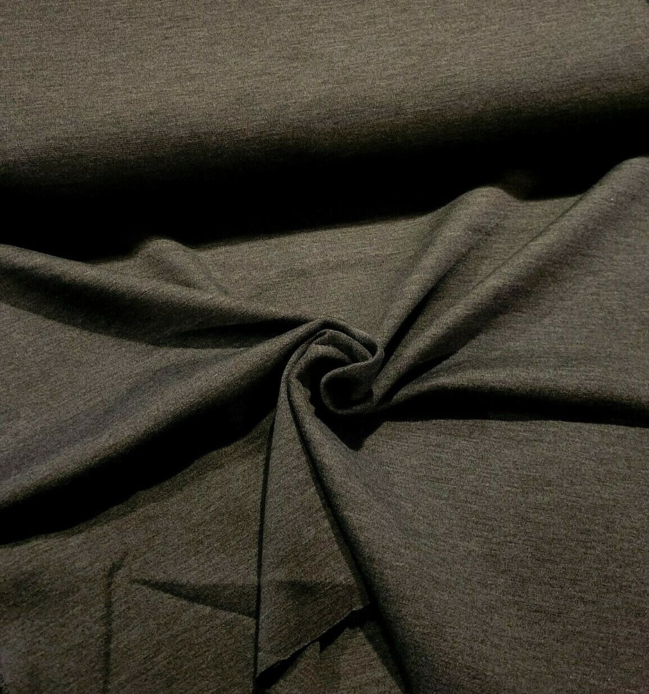 Medium Charcoal Gray Wool Double-Knit – Soft, Cozy, Lovely Weight!