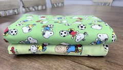 Snoopy Peanuts Vintage Cotton Concord Fabrics Soccer Theme 5+ Continuous Yards