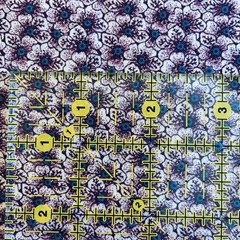1.75 yards – General Fabrics Company Purple Blue Flowers Quilting Cotton HTF