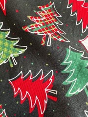2.1 yds Christmas trees cotton fabric for holiday 251021
