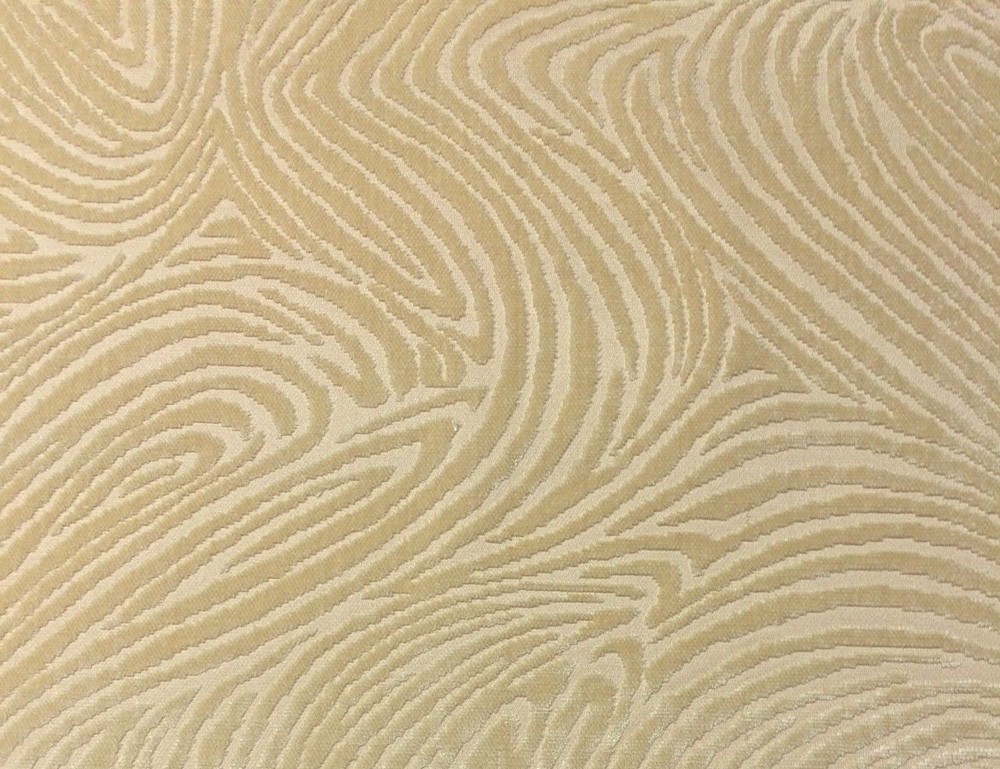 DONGHIA BELMONTE CREMA ZEBRA ANIMAL VELVET MULTI USE FABRIC 4.25 YARDS 50″W
