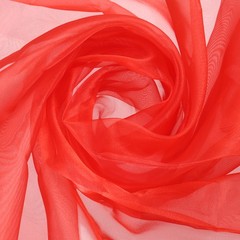 10 Yards x 59″ Iridescent Curtain Organza, Red