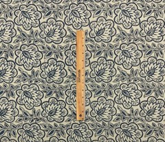 BALLARD DESIGNS BEMBRIDGE BLUE FLAX FLOARL PAISLEY MULTIUSE FABRIC BY YARD 54″W