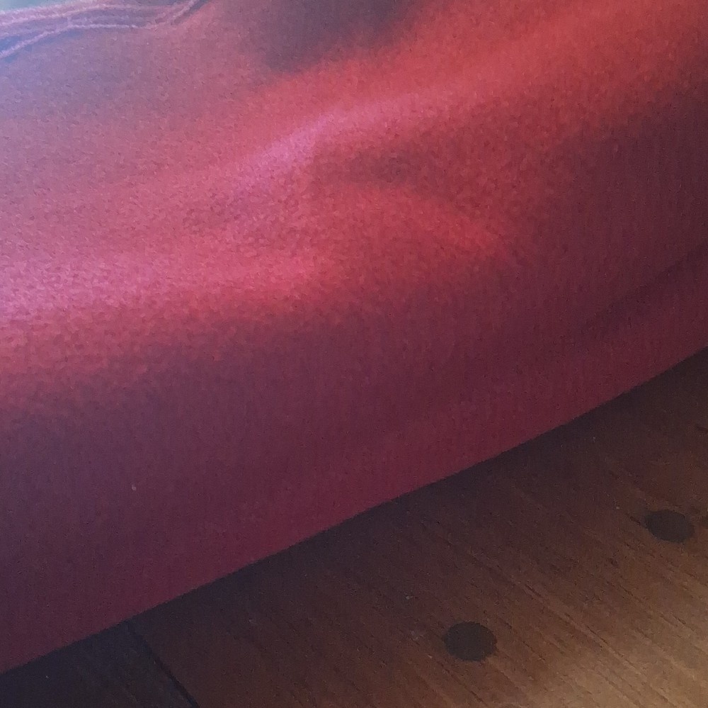 Red Solid-Color Felt Fabric Material, Synthetic Fiber Content Craft Fabric