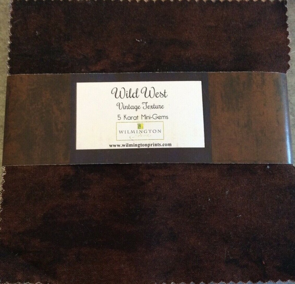 WILD WEST – VINTAGE TEXTURE -5 KARAT MINI-GEMS -24 PC CHARM PACK
