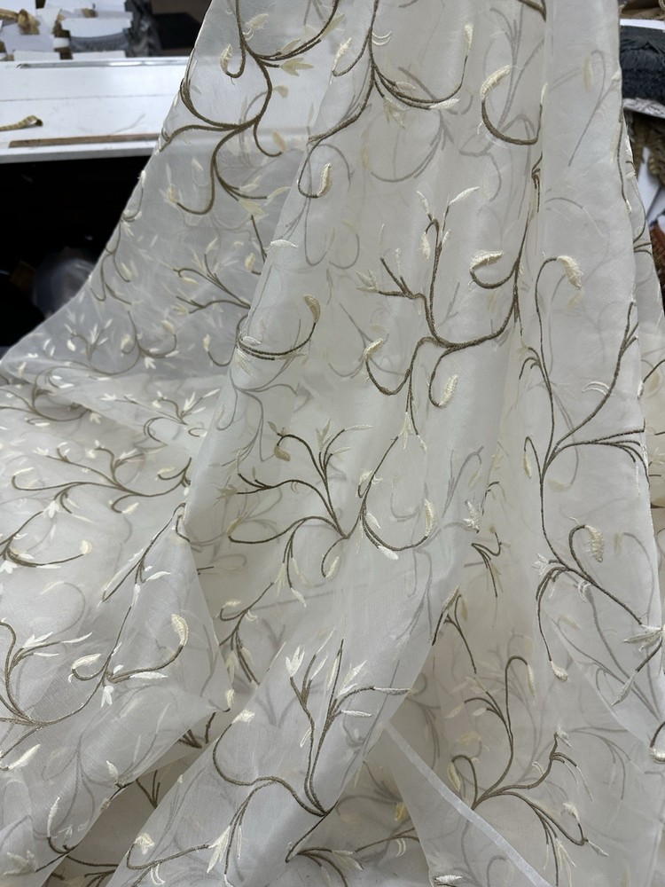 100% Silk Organza Sheer Fabric 54” Width Sold by the yard