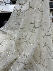 100% Silk Organza Sheer Fabric 54” Width Sold by the yard