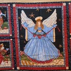 23 x 44 Fabric Panel By Robin Betterley Angels Watching Over Me Wilmington Print