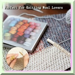 Set of 8 Colorful Wool Knitting Loops