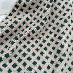 50*145cm Lamb Wool Jacquard Fabric for Winter Coats Pajamas Sofa DIY Sewing NEW