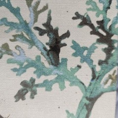 Waverly Inspirations 100% Cotton Duck Fabric 2 Yards Coastal Coral Sea Shell Spa