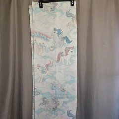 Vintage 1980s G1 First 1st Generation My Little Pony Fabric Scrap From Sheet Set