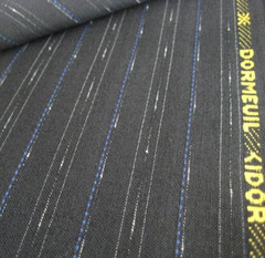 Dormeuil Kidor Wool Kid Mohair Fabric Navy Stripe 2.8m/ 3.1yd 740g England Suit