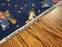 7.5 Bolt Yards Daisy Kingdom AIR FORCE ONE USA Patriotic Cotton Fabric #4063~NEW