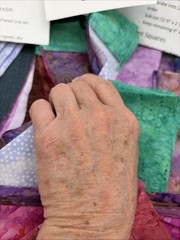Batik Fabric Scraps And Strips For Mini French Braid Quilting. Multiple Colors