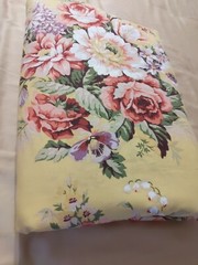 RALPH LAUREN BROOKE LARGE Florals Yellow FABRIC Cotton XLarge Piece 9 Yards New