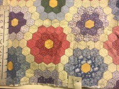 Springs Grandmothers Garden Cheater Quilt Cotton Fabric 3 Yards