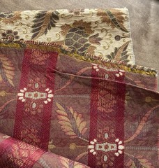 Damask Jacquard Fabric 76″ x 52″ Leaf Pineapple Print Tapestry Upholstery 2 Yds
