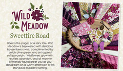 Moda WILD MEADOW 43134 31 Purple Lavender Floral SWEETFIRE ROAD Quilt Fabric