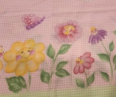 Daisy Kingdom Donna Dewberry Flower Party Pieces 100% Cotton Single Border