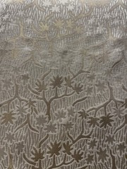 Luxury Silk Gold Lurex Brocade Champagne Tree Motif Fabric By The Yard 44″ Wide
