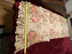 Ralph Lauren Guinevere Fabric Piece & Ruffles Egyptian Cotton Sateen -Excellent