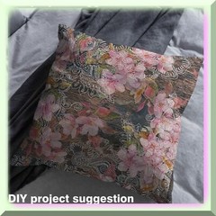 Pink Paisley Floral Microfiber Fabric for Upholstery and Crafts