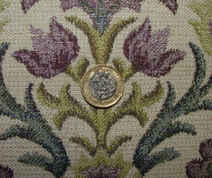 Arts And Crafts Grape Woven Jacquard Fabric Curtain Upholstery Cushion Multi Use