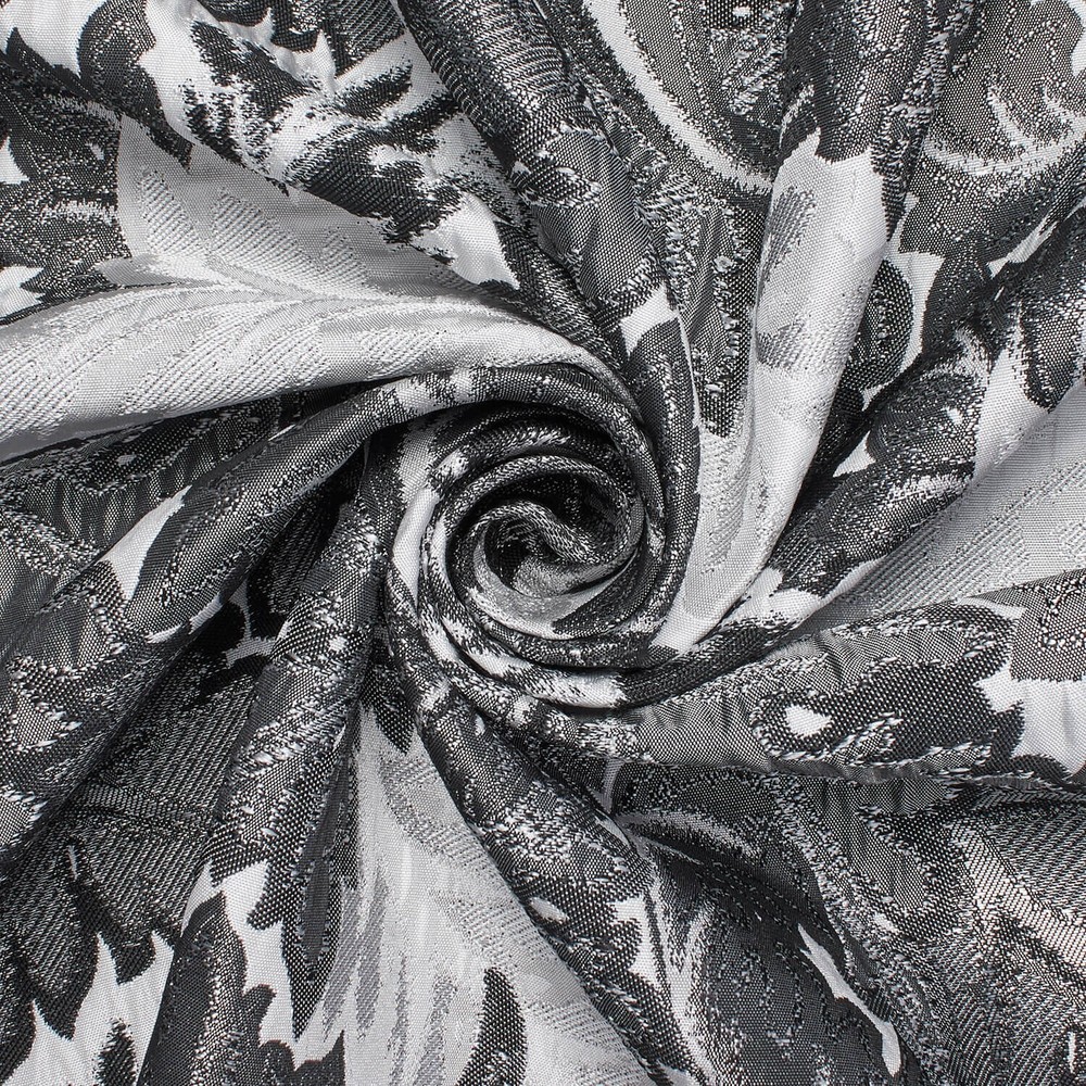 Leafy Extra Wide Metallic 110″ Heavyweight Upholstery Jacquard Polyester Fabric