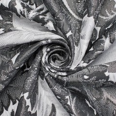 Leafy Extra Wide Metallic 110″ Heavyweight Upholstery Jacquard Polyester Fabric