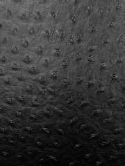 Black ostrich faux vinyl Marine grade UV resistance waterproof Fabric