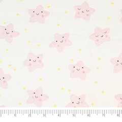 100% Organic Cotton Muslin Fabric Star Sewing Craft Fabric Cut by Yard New
