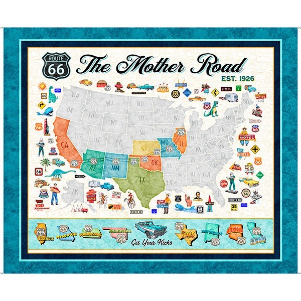 Route 66 – 1 yard panel Continuous panels available