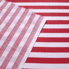 Red White Candy Stripe Red and White Poly Cotton Fabric 58″ By The Yard