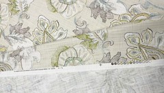 RICHLOOM ALMADA SHORE LARGE FLORAL LINEN LIKE MULTIPURPOSE FABRIC BY YARD 54″W