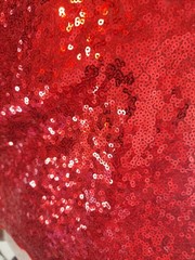 Glitz Mini Sequin Red Fabric 96″ x 56″