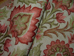 Arts And Crafts Rosso Woven Jacquard Fabric Curtain Upholstery Cushion Multi Use