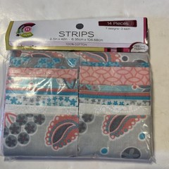 Fabric Editions Grayson Fabric Strips 14 Pc 2.5” x 42” Cotton Quilt Jelly Roll