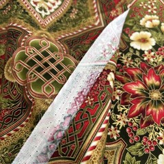 Robert Kaufman Holiday Flourish Medallion Cotton Quilting Fabric 1.8 Yd X 42″