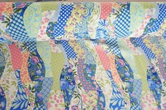 Fabric Patchwork Spring collection Scarf boho floral hippie print 60″ BTY
