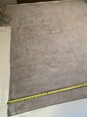 Ultra Suede / Passion Suede Fabric 2pcs Platinum 60”x53” & Black 28 1/4” x 66”