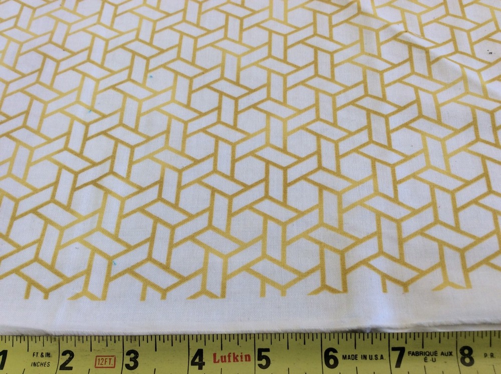 QUILTING TREASURES- SOHO #1649-23190-25 GEO- GOLD/YELLOW- 1 1/4 YARDS