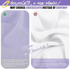 Teruntrue 6 Panel White Ceiling Drapes Wedding Cheesecloth Ceiling Drapes