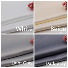 Satin Silky Fabric Plain Thick Cloth Wedding Evening Dress Craft Material DIY