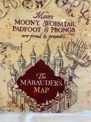 Harry Potter 4 yds Marauders Map Tan Cotton Camelot Fabric Wizarding World NWOT