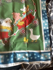 Wee Ones by Oasis Fabrics Baby Farm Animals Cotton Quilt Fabric Panel 25 “X 36”