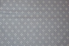 Fabric 100% Cotton FAT QUARTER White Dots on Country Powder Blue