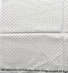 2018 Brother Sister Design Studio – Black Plus Signs on White – 1/2 yd